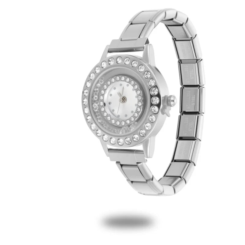 Wholesale Stainless Steel Watch Head Bracelet DIY Italian Charm Women