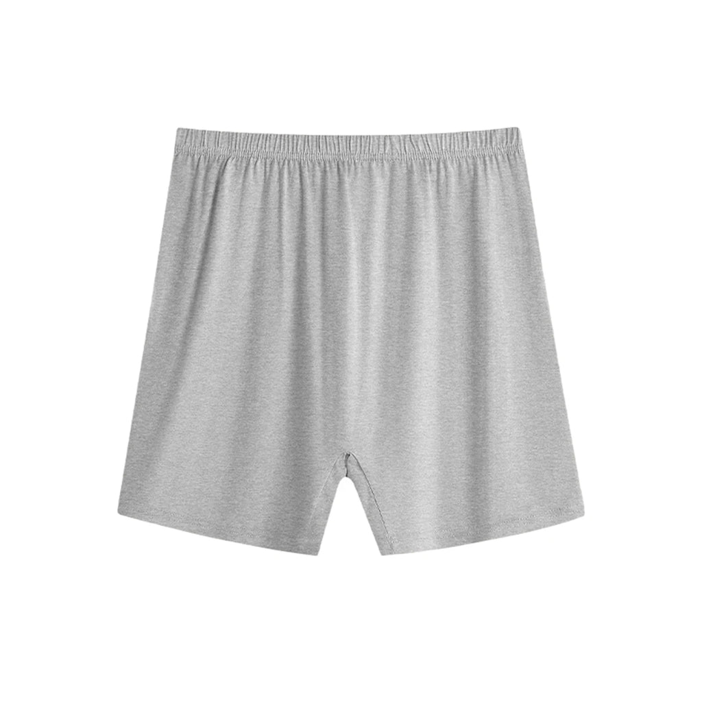 Men's Solid Color Casual Loose Underwear Elastic High Waist Breathable Shorts Thin Soft and Comfortable Sleepwear Homewear Qme