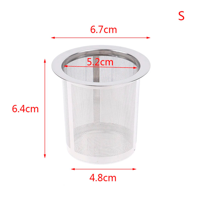 Stainless Steel Tea Infuser Silver Mesh Kitchen Accessories Safe Qme S