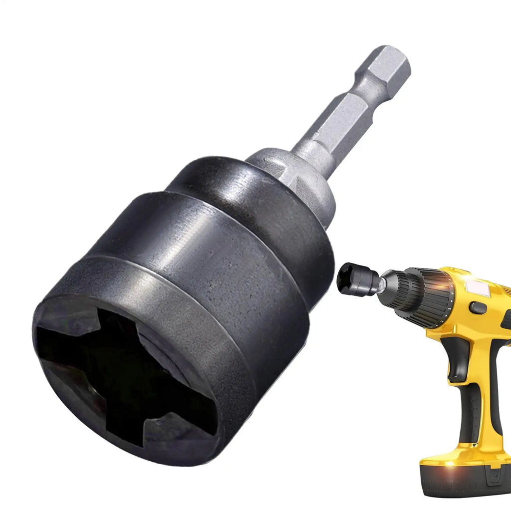 Scissor Jack Drill Adapter Rv Stabilizer Jack Socket Rust-Resistant Converter Tool Change Attachment Accessories for Auto Repair Qme