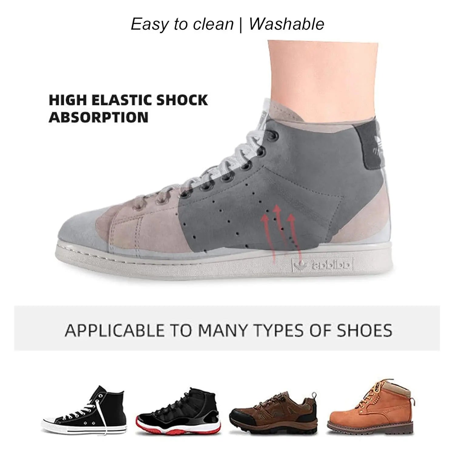 Arch Garter Gel Pad, Arch Ankle Support Sleeve PU Soft Breathable Ankle Arch Support Package Elastic Decompression Ankle Support Qme