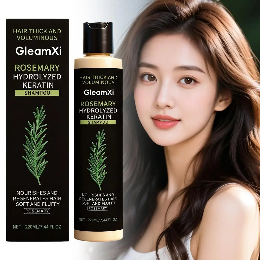 Organic Rosemary Hair Shampoo Natural Anti-Hair Loss Scalp Nourishment Helps Strengthen & Thicken Hair Gentle Cleansing Formula Qme