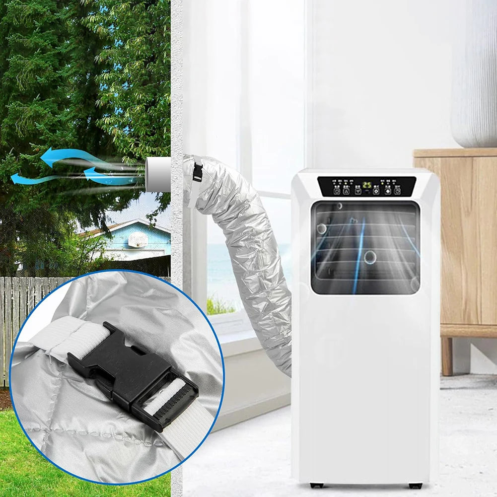 Adjustable Elastic Strap Hose Cover Air Conditioner Portable AC Cover Air Conditioner Hose Cover Accessories Qme