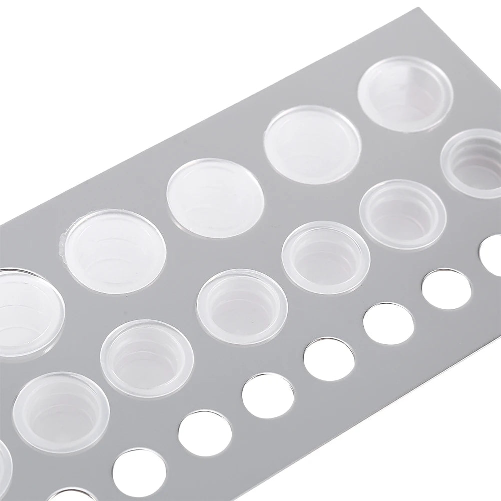 100pcs/Set Tattoo Ink Cup Pot Medium Large Plastic Microblading Pigment Accessories Tattoo Pigment Ink Cup Qme