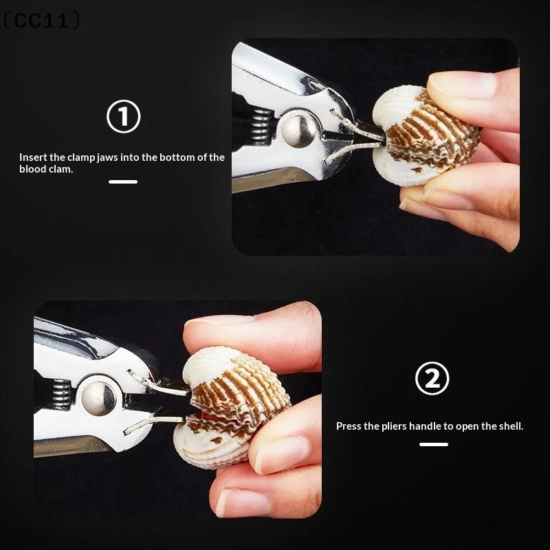 Clam Opener Multifunctional Blood Pliers Clip Shell Clamp Durable Qme