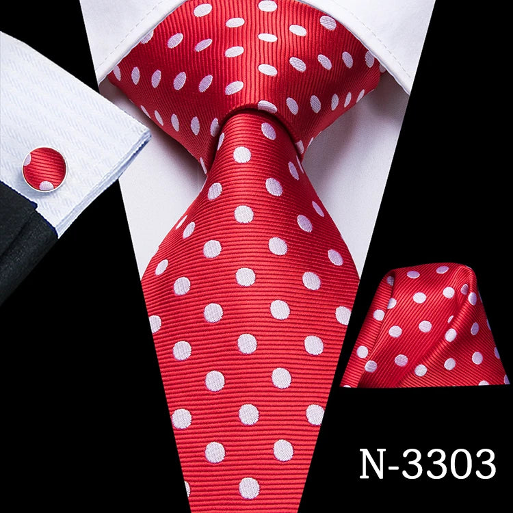 Complete Men's Tie Accessories Bundle Classic Pocket Handkerchief Qme DPTH-LDSN3303