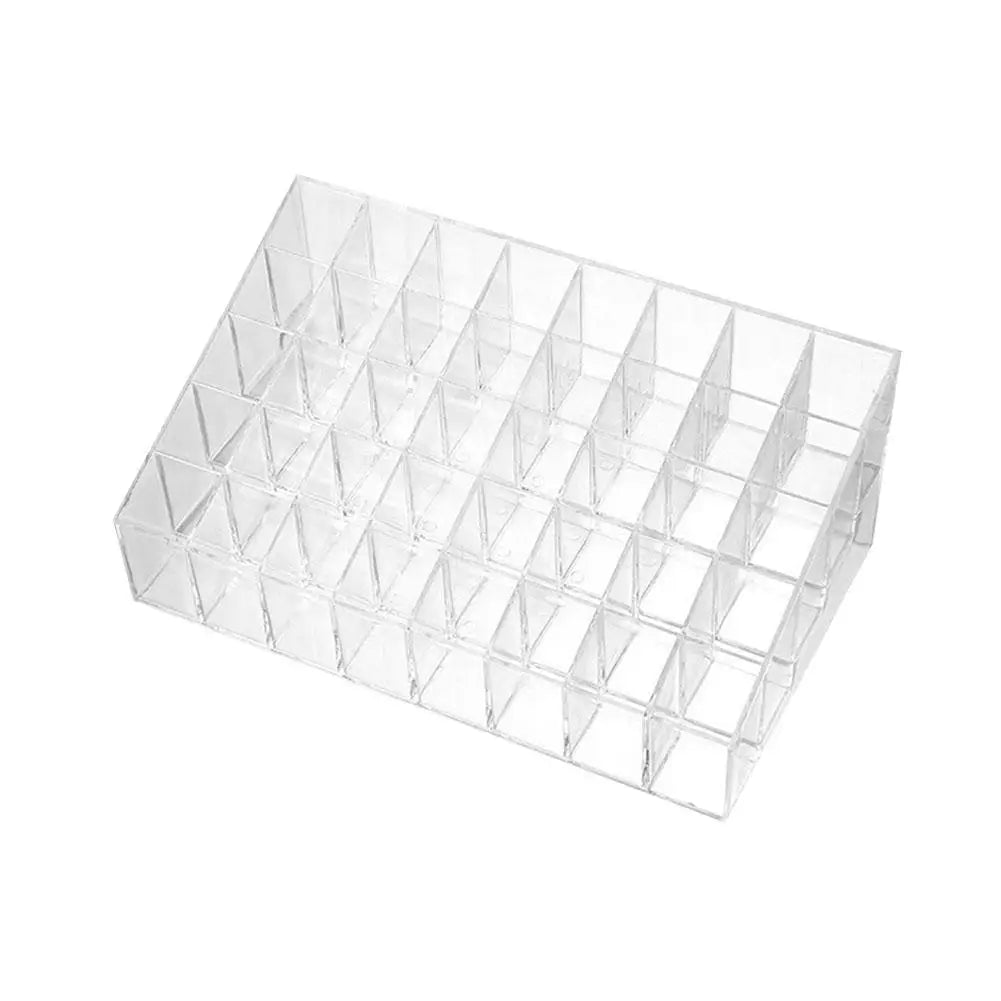 4 Sizes Lipsticks Holder Clear Acrylic Lipgloss Lipstick Organizer Qme E-40 grids