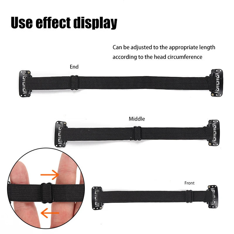 Width Belt Instant Face Lift Band Adjustable Elastic Hair Clip Qme