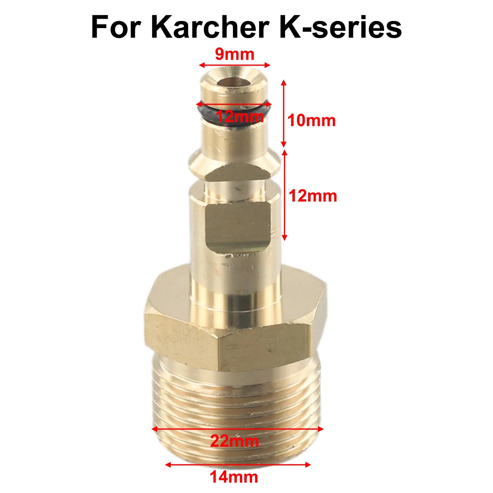 M22 Adapter Solid Brass Adapter For K Series Hose Quick Connector High Pressure Washer Hose Pipe Quick Connector Convert Tool Qme