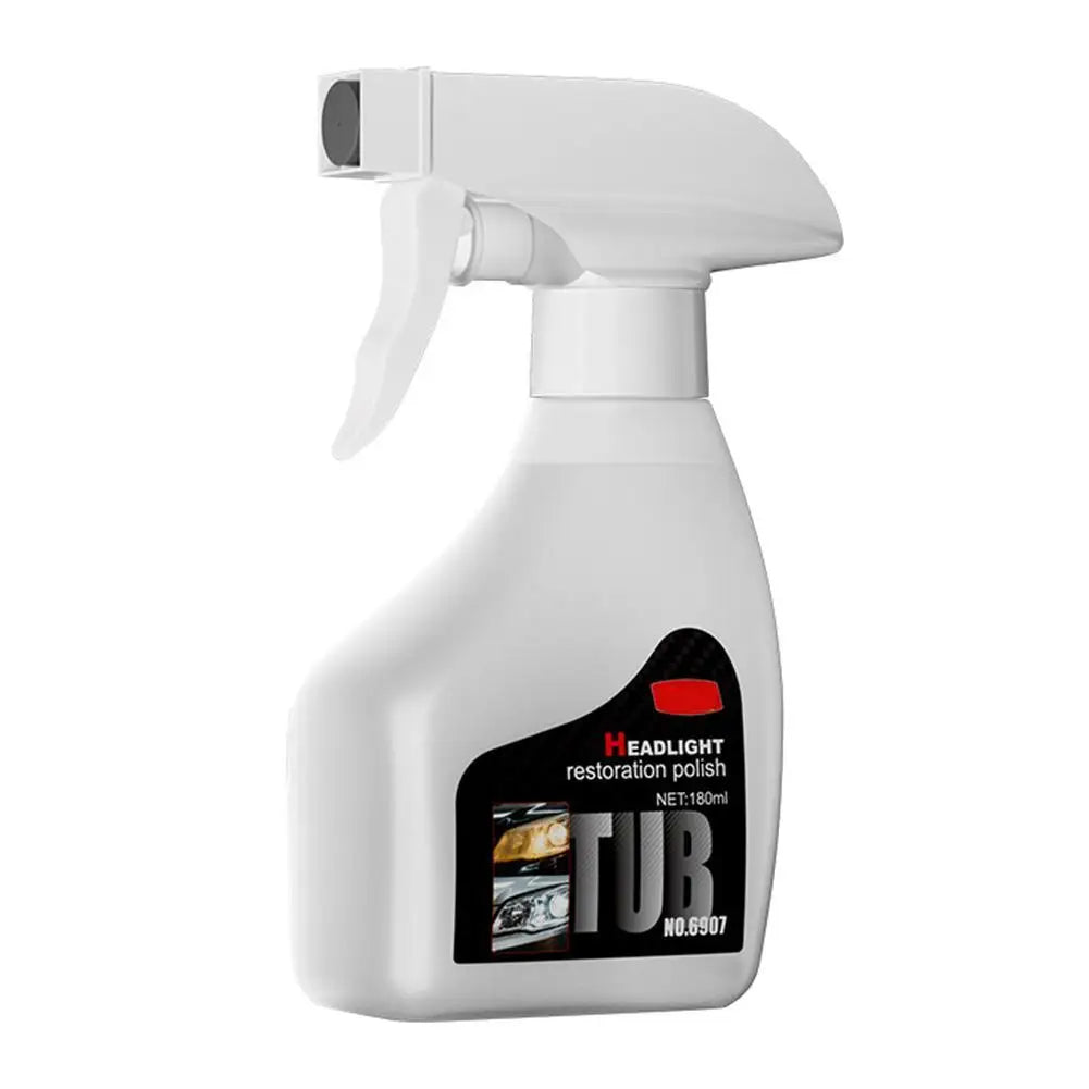 Headlights Cleaner Car Lights Cleaner Coating Spray Hydrophobic 180ml Polishing Anti-Fog Compound For Auto Detailing Windshield Qme A