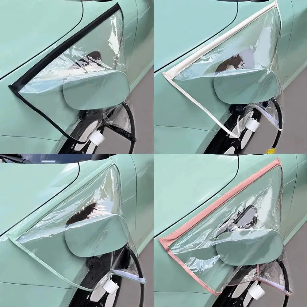Electric Vehicle Charger Port Cover Outdoor Rainproof Protection Dustproof Covers Car Accessories for Tesla Model 3 Y SUV Qme