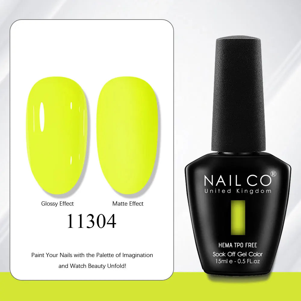 NAILCO Gel Nail Polish Nails Semi-permanent UV Varnish Glitter Glass