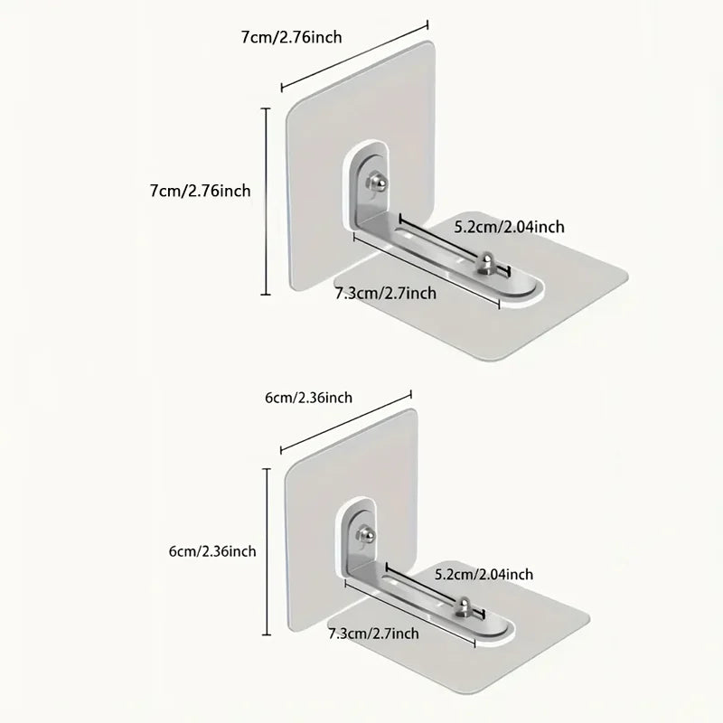 Furniture Anchors Strong Self-adhesive Fixed Prevent Dumping Device No punching Safety Anti Overturning Cabinet Buckle Anchors Qme