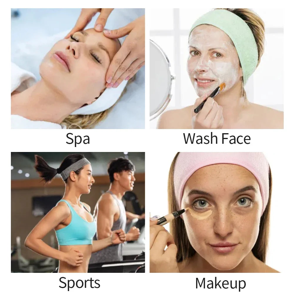 Eyelash Extension Headband Makeup Eyelash Extension Supplies Lashes Accessories Face Washing Bath SPA Facial Adjustable Headband Qme