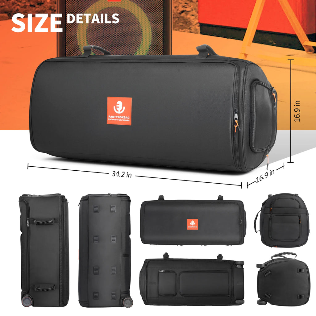 Speaker Case Compatible for JBL PartyBox 720 Portable Speaker Dust Cover Storage Bag Waterproof Carrying Case Qme