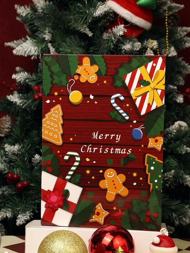 Christmas Advent Filling Box 24 Days Reusable Empty Countdown Qme