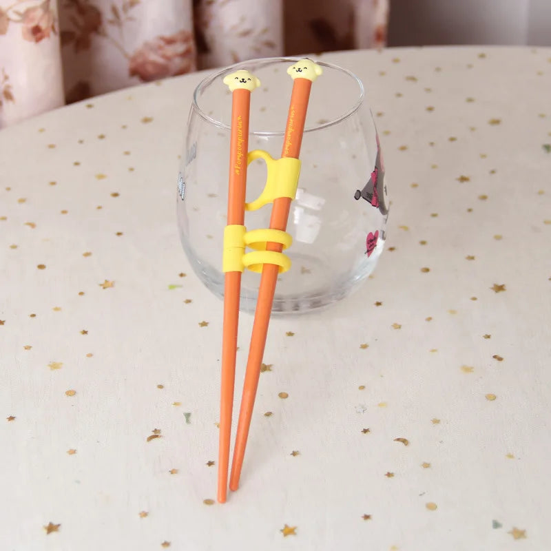 Hello Kitty Kuromi Finger-Loop Practice Chopsticks Food-Grade, Cute, and Stylish Chopsticks Qme 4