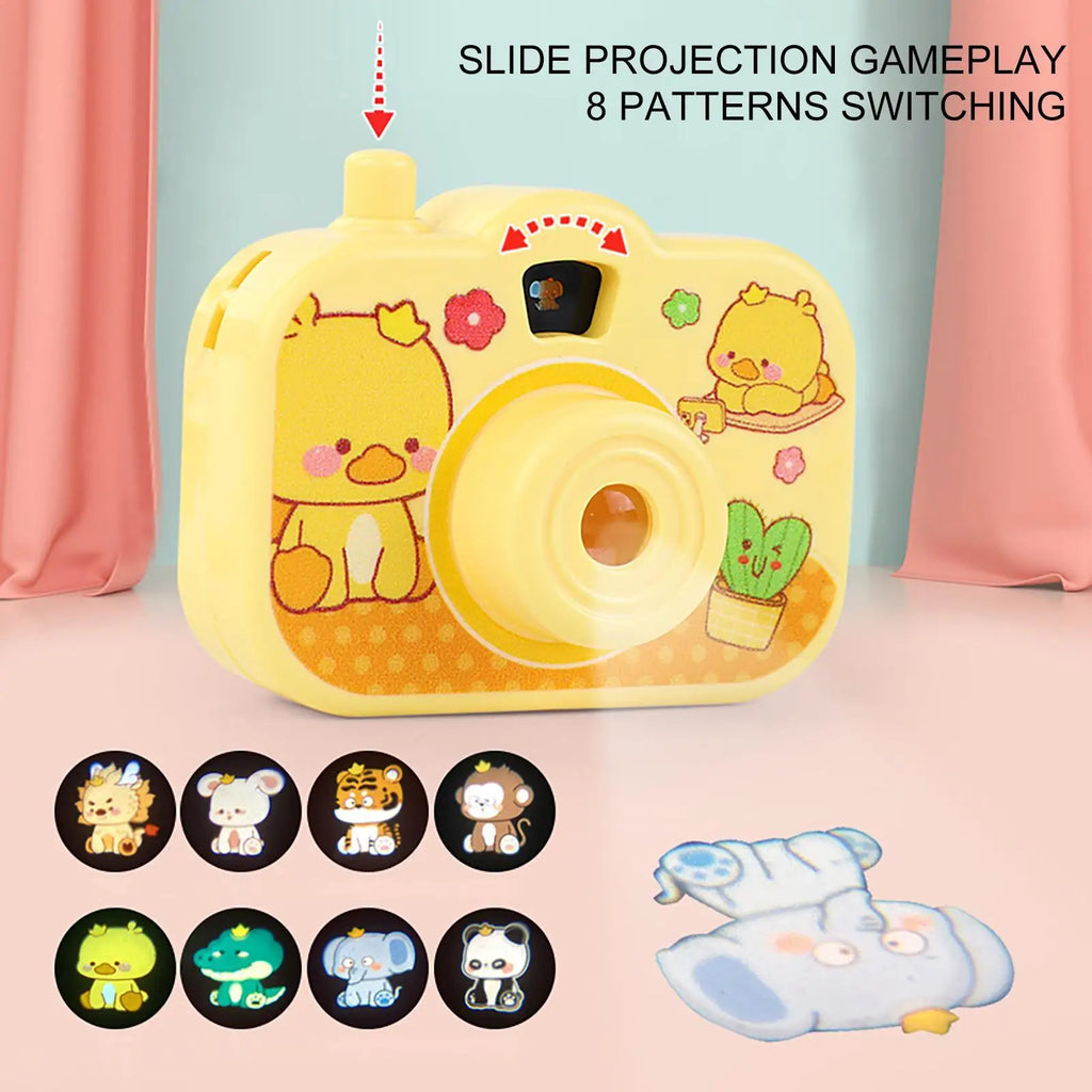 Kids Projector Camera Animal Image Small Projector Educational Learning Projector Toys Portable Projector for Learning Qme