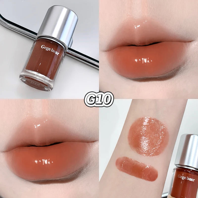 GEGE BEAR Water Light Mirror Lip Gloss Lasting Moisturizing Non-stick Qme GX1583-G10