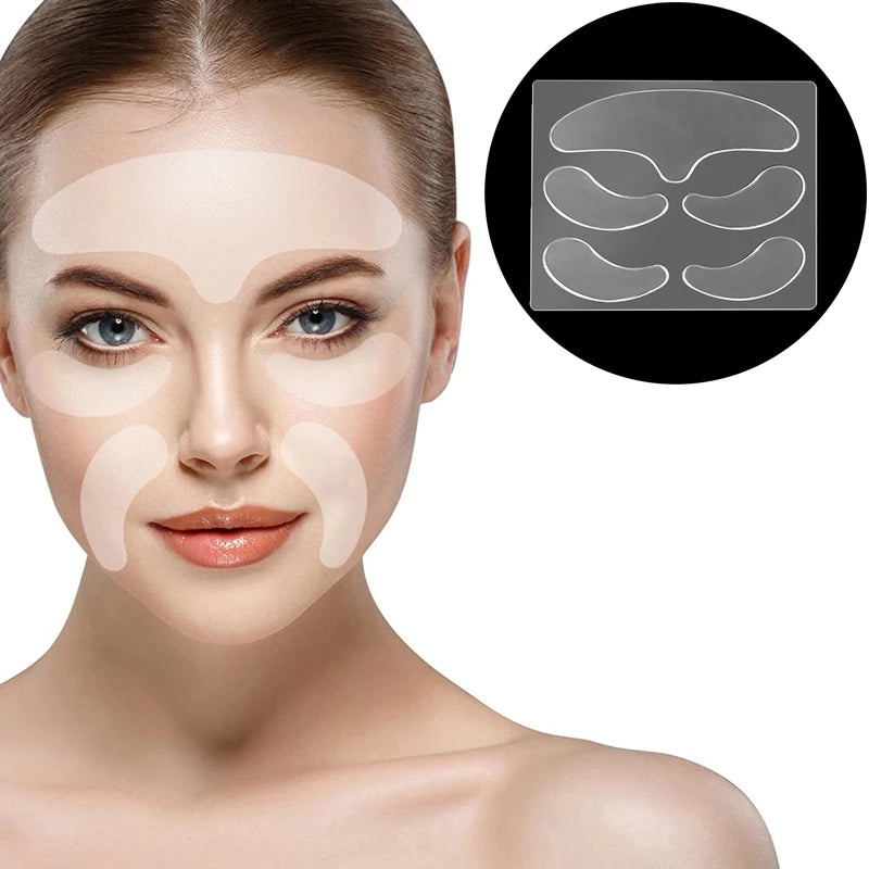 Face Forehead Neck Eye Anti Wrinkle Aging Care Sticker Pad Patch Qme