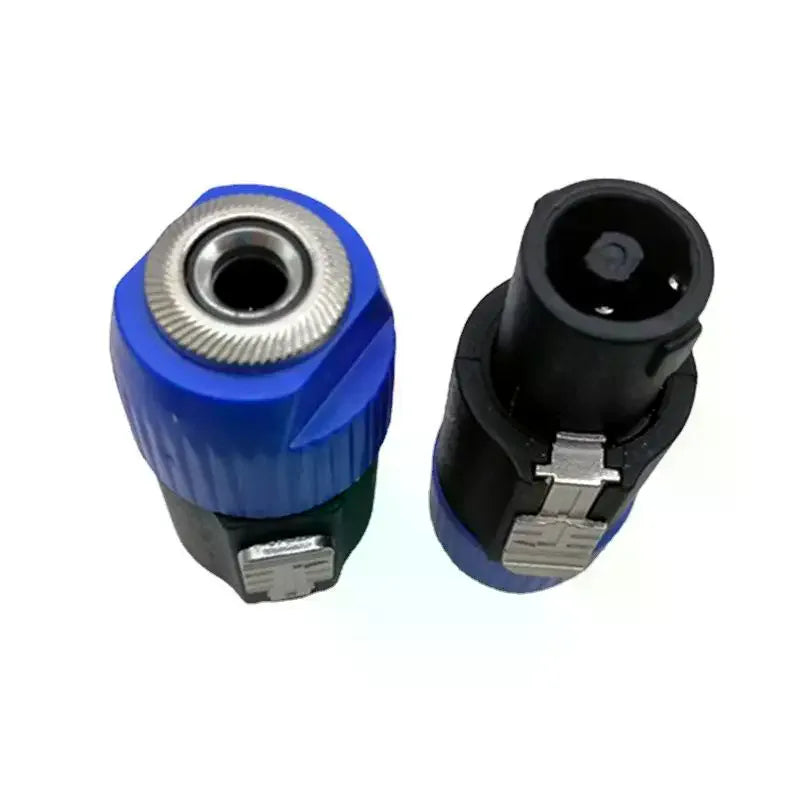 Latch Aviation Connector 4-Pole Audio Speaker Plug Metal Converter Qme