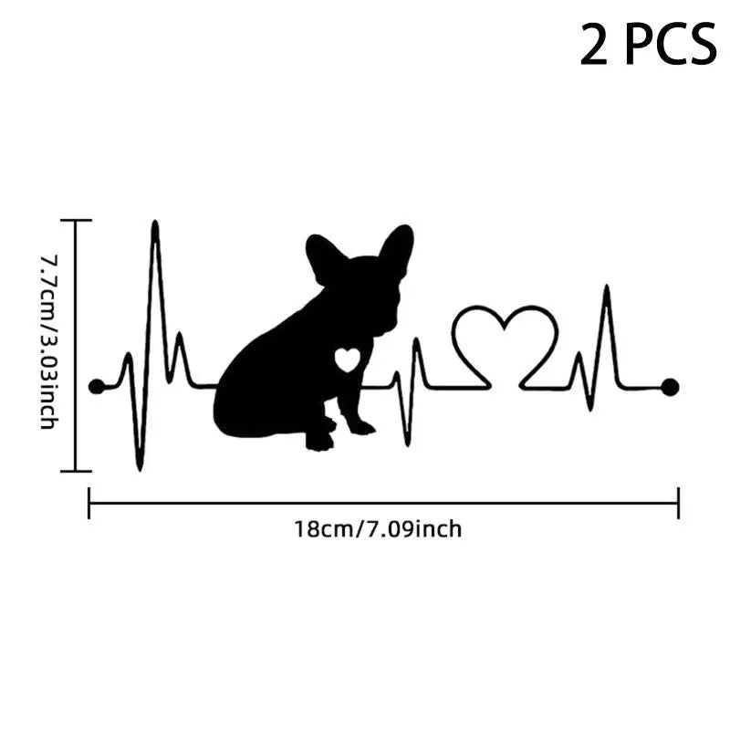 Car Sticker Pet Cat Heartbeat Lifeline Creative Truck Automobiles Qme A4