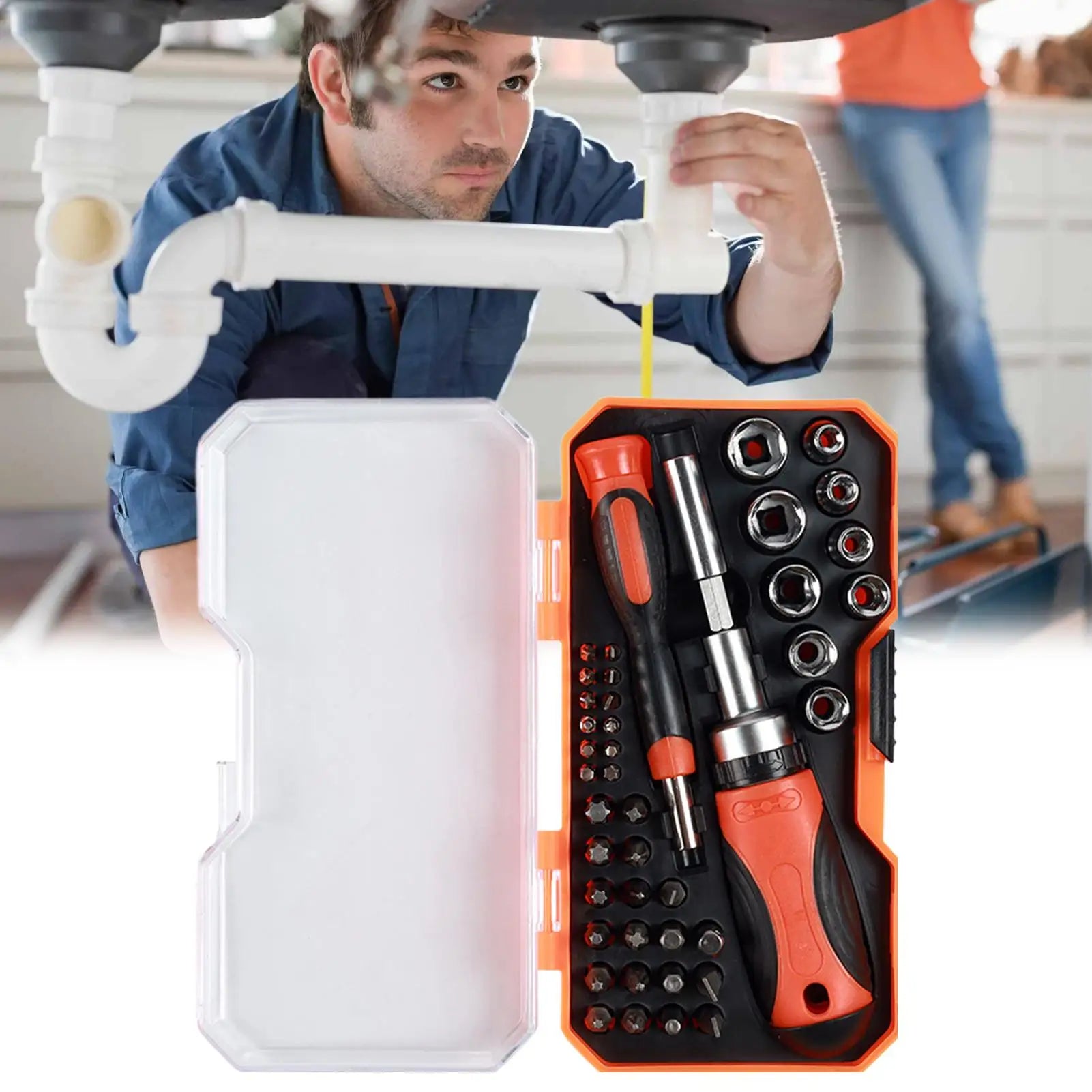 Multi Screwdriver Magnetic Portable Multifunctional Flathead Phillips Qme