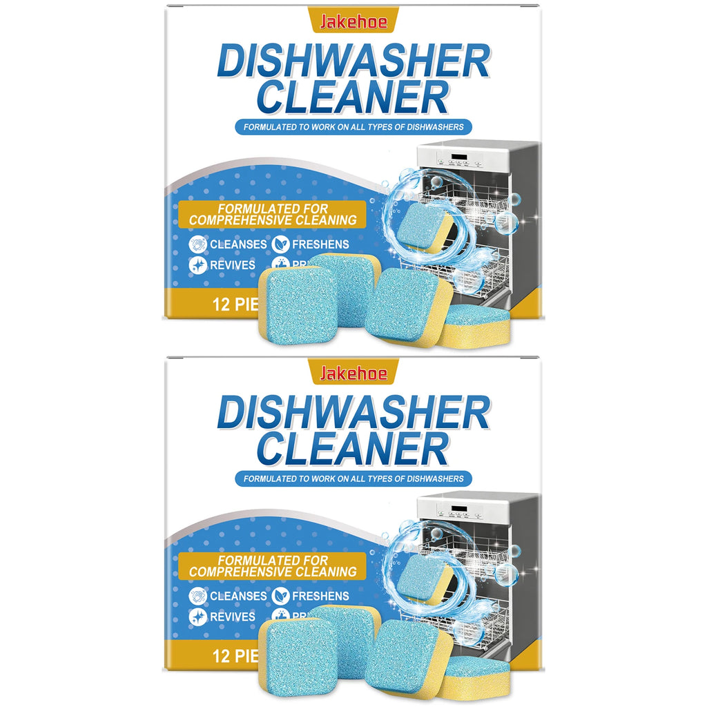 Dishwasher Cleaning Tablets Remove Residual Oil Stains Reduce Bacteria Eliminate Odors Dishwasher Cleaning Effervescent Tablets Qme 24pcs Boxed