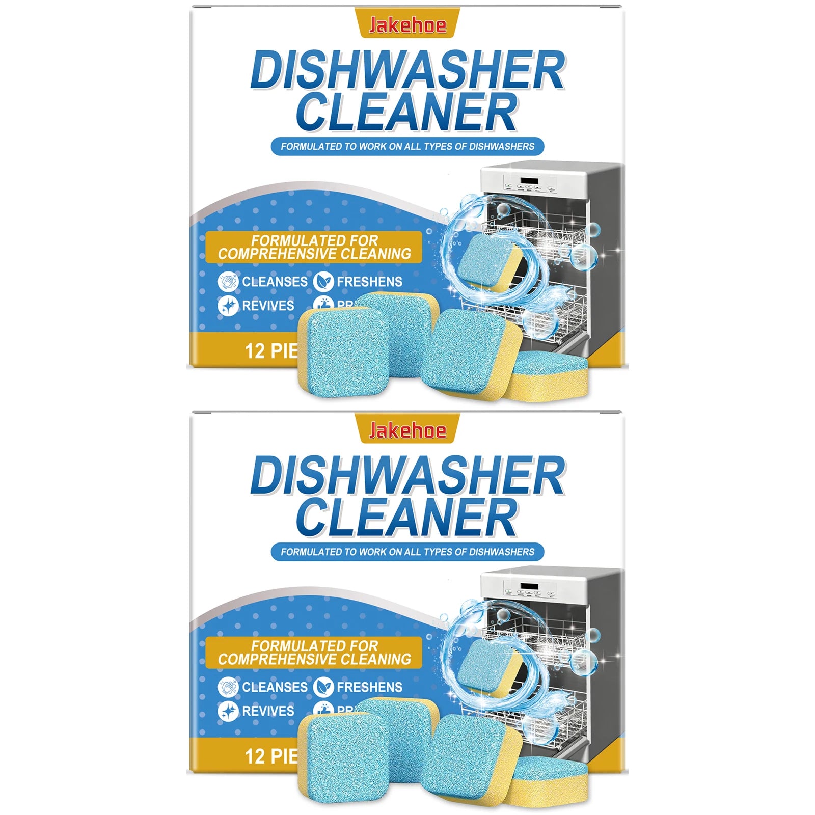Dishwasher Cleaning Tablets Remove Residual Oil Stains Reduce Bacteria Eliminate Odors Dishwasher Cleaning Effervescent Tablets Qme 24pcs Boxed