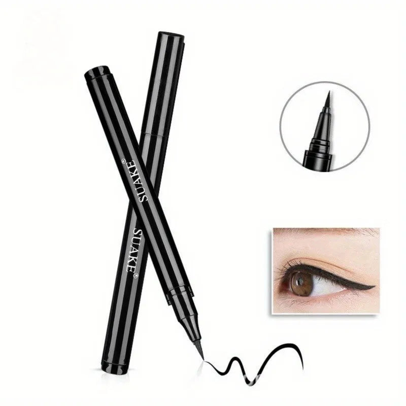 Black Waterproof Sweat-proof Smudge-proof Eyeliner Creates Natural Qme