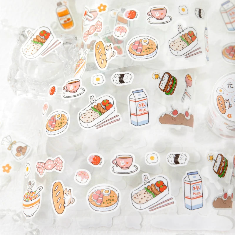 50mm*2m/roll cute masking tape for daily necessities decorative labels stickers diaries scrapbooks photo albums stationery tape Qme
