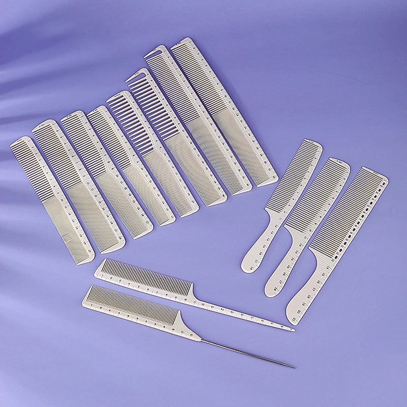 Professional Barber Comb Precision Plastic Integrated Laser Scale Qme