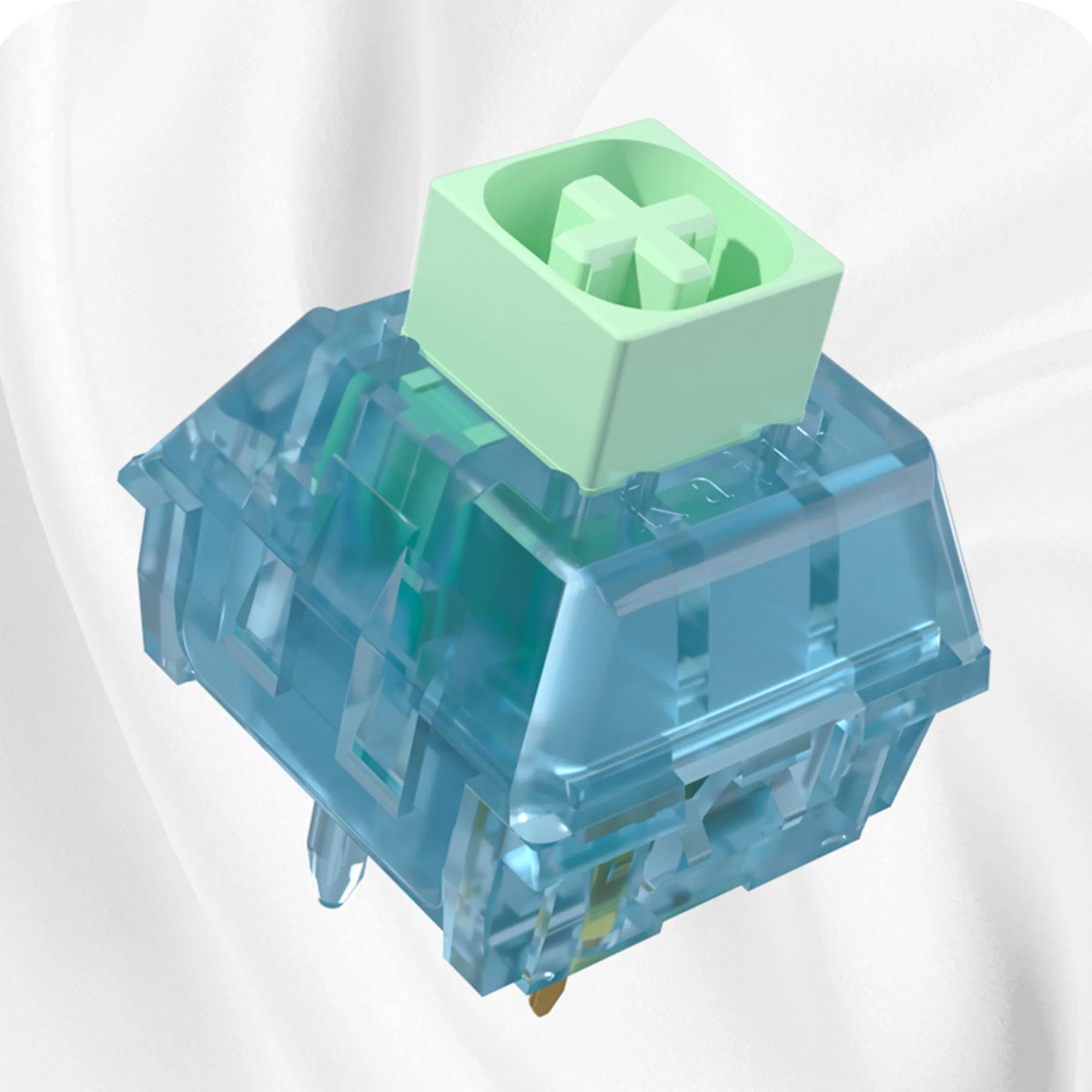 Kailh BOX Zhixia Switch Ethereal Sound Paragraph Class Cyan Switch Crisp Pre Lubricated Mechanical Keyboard Switch 5-Pin POM DIY Qme kh-zhixia 110pcs