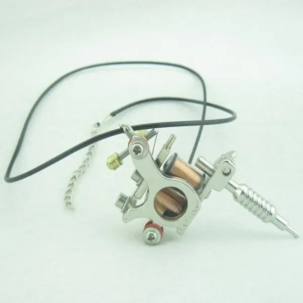 Men Charm Tattoo Machine Stainless Steel Jewelry Necklaces With Pendant Male Women Punk Hip Hop Accessories Gifts Wholesale Qme MTM04-SR
