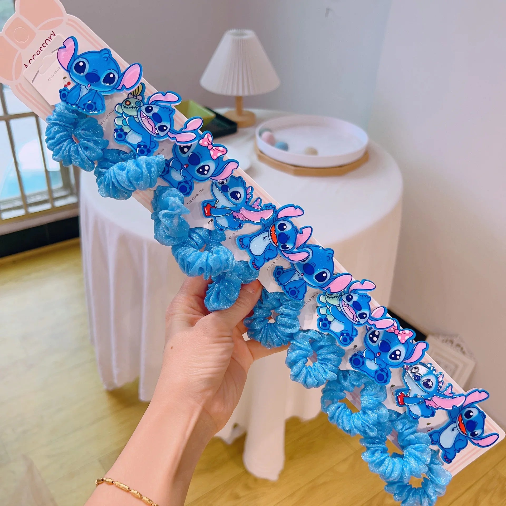 Cute “Stitch” Cartoon Acrylic Hair Clip Student Hair Accessories: Hair Ties, Elastic Bands, and Hair Bands Qme 11