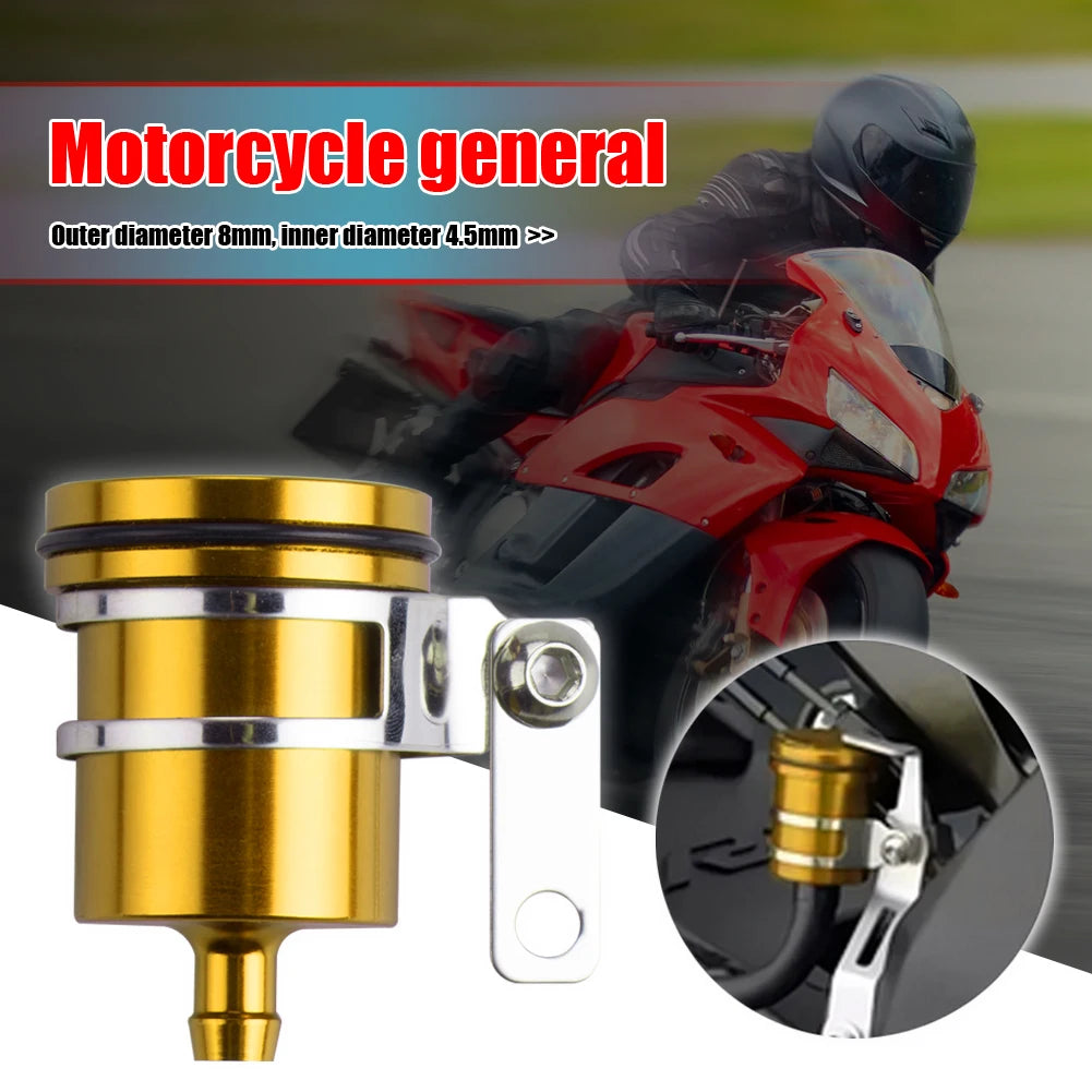 Aluminum Alloy Rear Front Clutch Tank Oil Fluid Cup Motorcycle Brake Cylinder Fluid Reservoir Motorcycle Clutch Tank Cylinder Qme
