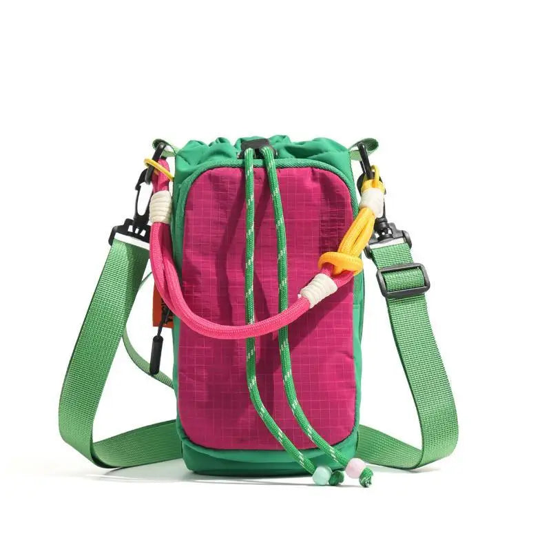 Dopamine Crossbody Water Bottle Bag 2026 New Model Portable Large Capacity Phone Bag Waterproof Water Bottle Bag For Students Qme A2