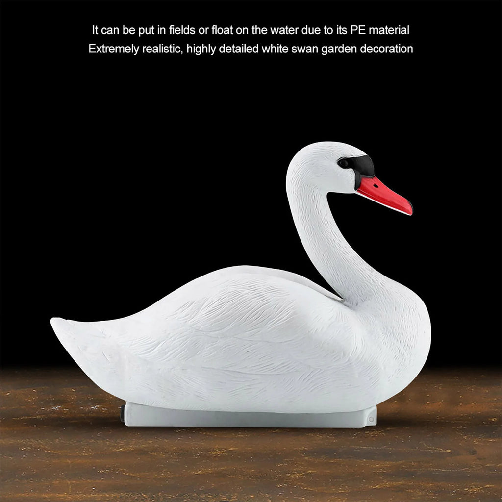 Simulated White Swan Garden Decoration Exquisite Cute Swan Ornament Outdoor Lawn Yard Decorative Statue Home Garden Decor Qme