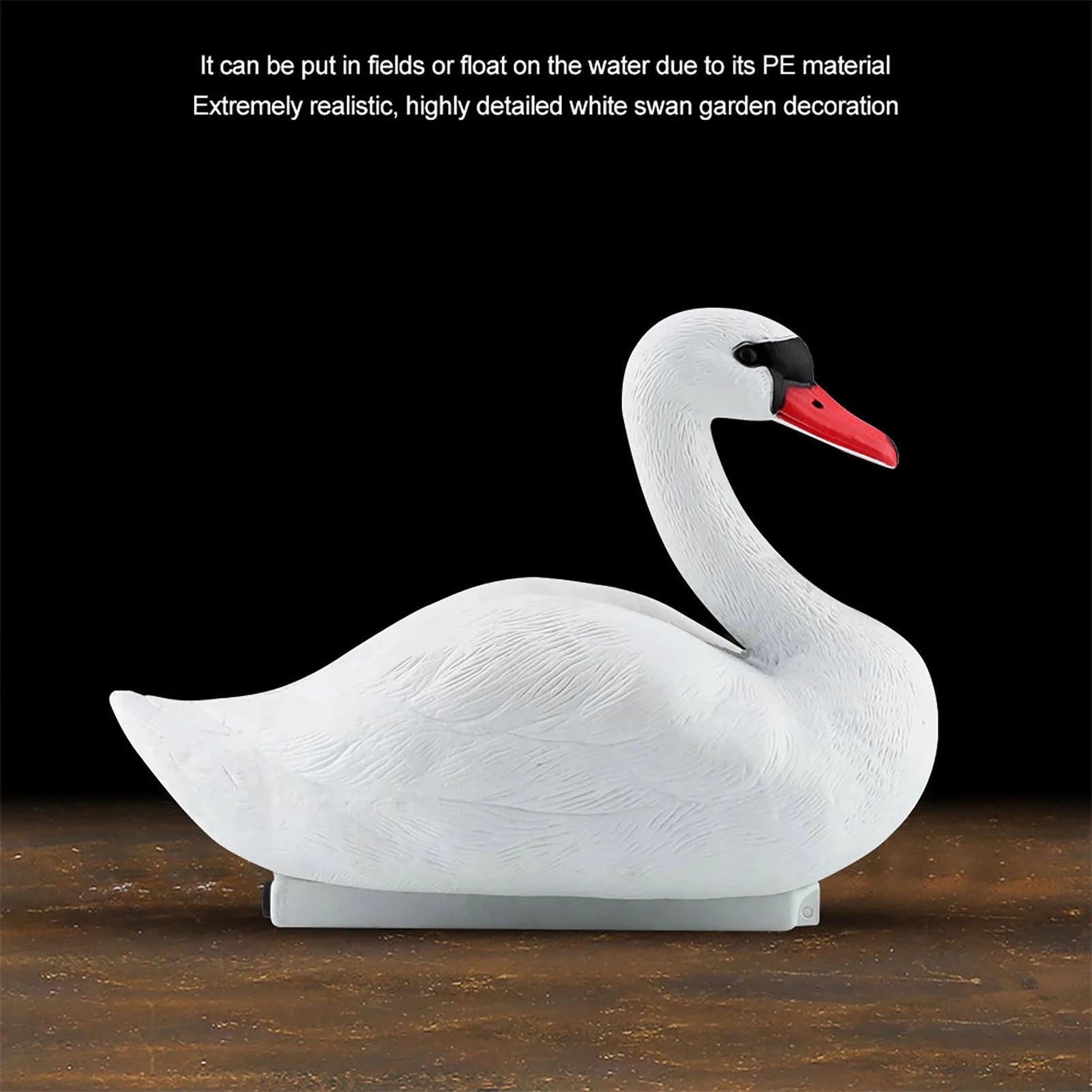 Simulated White Swan Garden Decoration Exquisite Cute Swan Ornament Outdoor Lawn Yard Decorative Statue Home Garden Decor Qme