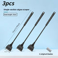 Household Fish Tank Dual Function Algae Sand Remover Glass Scraper Multifunctional Aquarium Accessories For Daily Tank Care Qme 33CM 3pcs