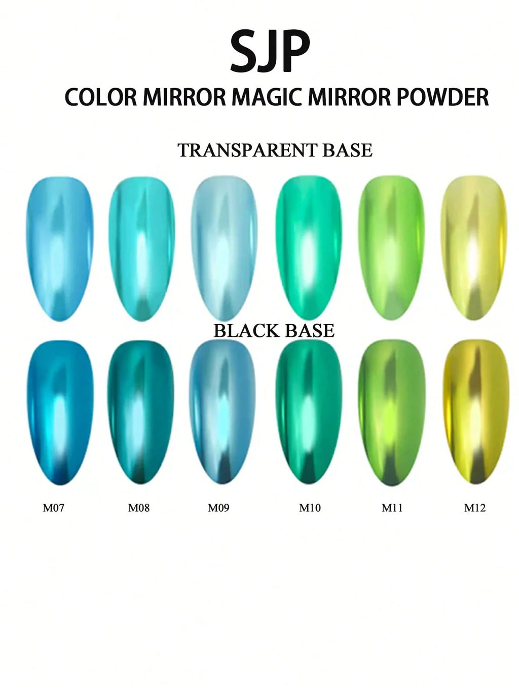 1 Magic Mirror Chrome Nail Powder Sparkling Glitter Decoration Qme
