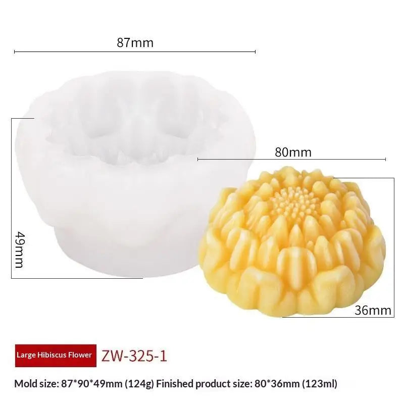 Flower Rice Cake Silicone Mold Non-stick Shape Mooncake Mung Bean Qme A