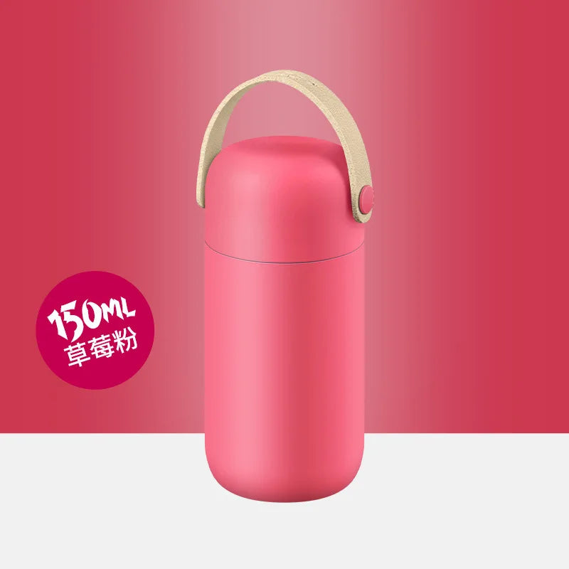 Macaron Palette Mini Pocket Thermos Cup Qme Red 150ml