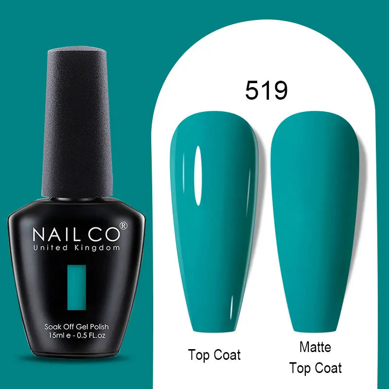NAILCO Winter Red Gel Nail Polish Semi Permanent Soak Off Varnishes