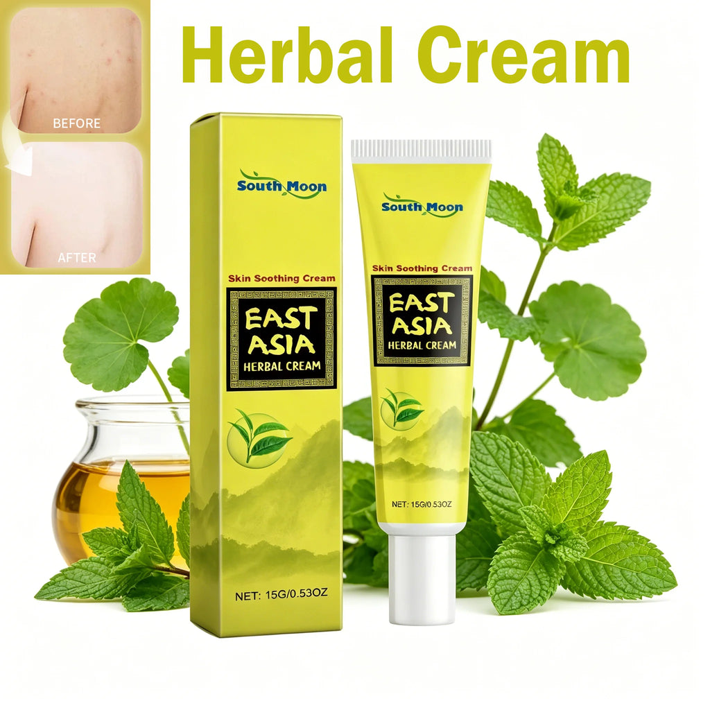 Herbal Cream Soothing Moisturizing Skin Cream with Tea Tree Centella Asiatica for Dry Skin Daily Nourishing Improve Skin Dryness Qme