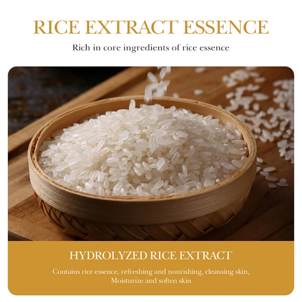 Rice Essence Deep Cleaning Moisturizing Nourishing Facial Cleansing Qme