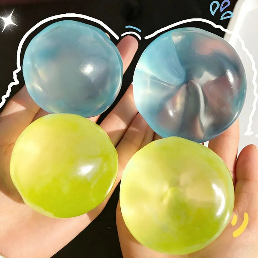 Squishy Moldable Crystal Ball Squeeze Toy Transparent Decompression Qme