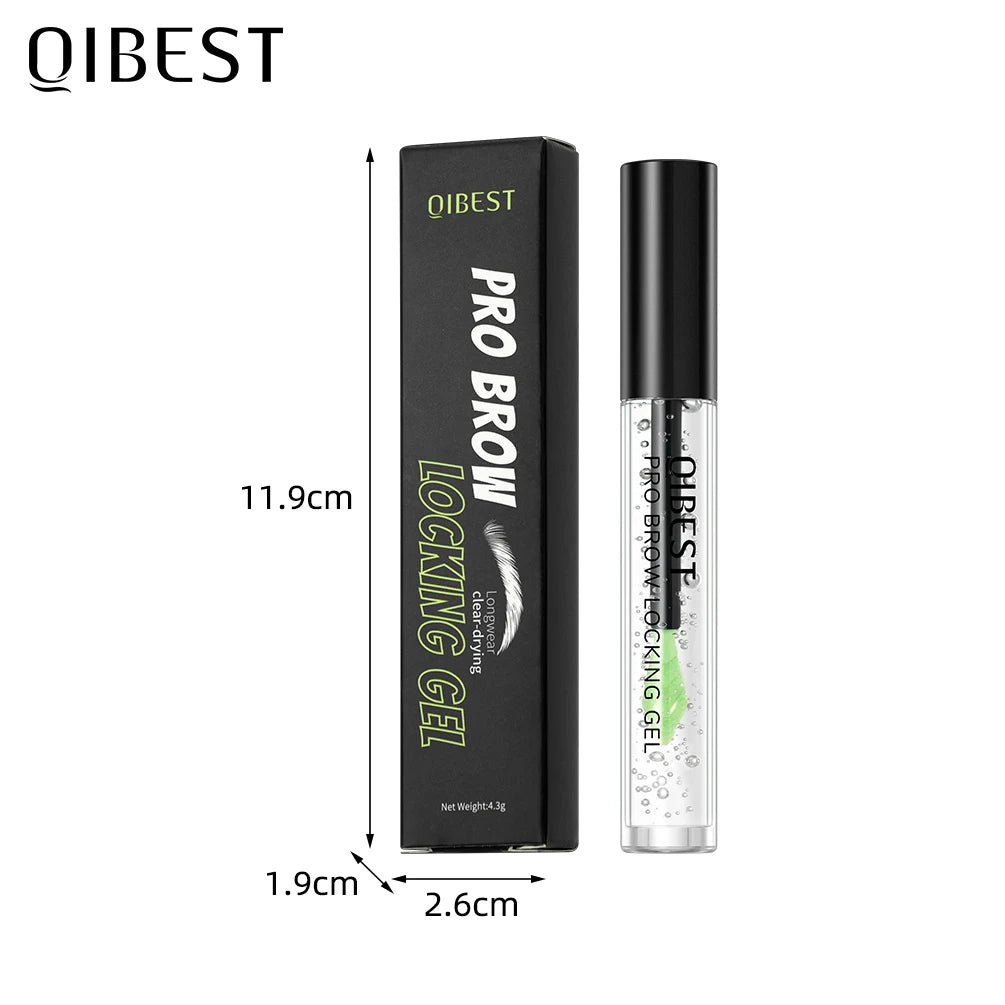 QIBEST Waterproof Transparent Gel Eyebrow Styling Cream Lasting Fixing Natural Makeup Clear Liquid Eyebrow Styling Gel Beauty Qme
