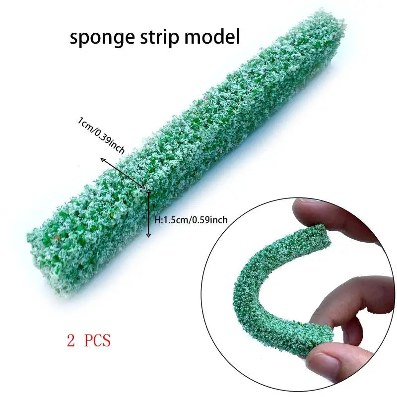 10x1 5x1cm Shrub Strip Grass Diy Sand Table Miniature Model Making Qme A3