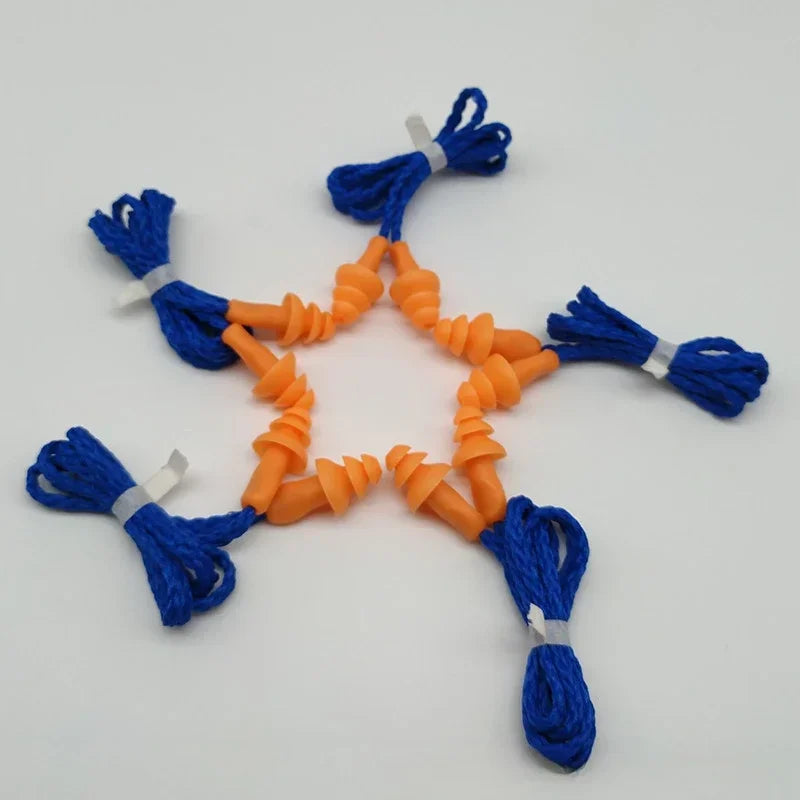Anti - Noise Soft Earplugs, Waterproof Ear Plug, Protective Silicone Case, Dive Water Sports Swimming Pool Accessories Qme